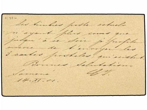 ✉ REPUBLICA DOMINICANA. Sc. 114. 1901. SAMANA a SUIZA. Enter