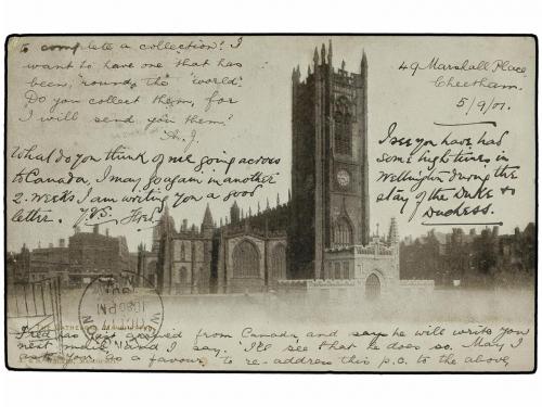 ¿ NUEVA ZELANDA. 1901. MANCHESTER to WELLINGTON (New Zealand