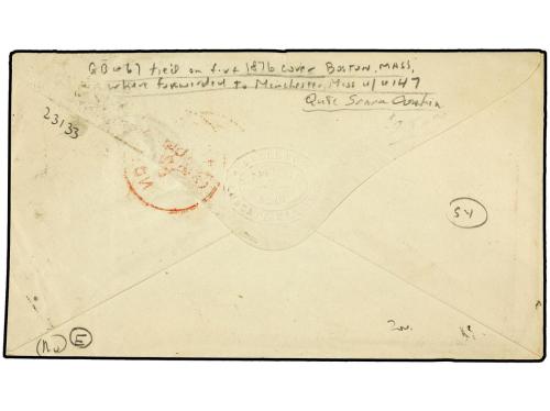 ✉ ESTADOS UNIDOS. 1876. LONDON (Great Britain) to BOSTON. 2 