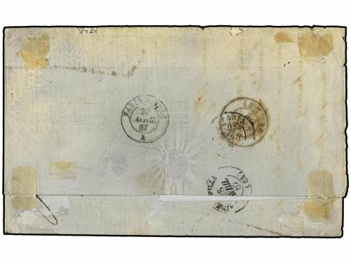 ✉ ESTADOS UNIDOS. 1868. NEW ORLEANS to HAVRE (France) redire