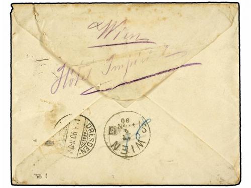 ✉ ESTADOS UNIDOS. 1890. AVON BY THE SEA to FRANCE. 5 cents b