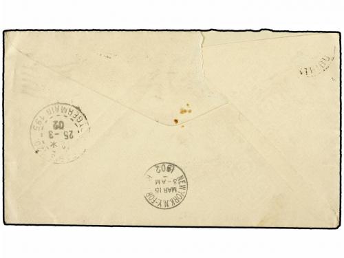 ✉ ESTADOS UNIDOS. 1902. SANTA BARBARA to FRANCE. 2 cents red