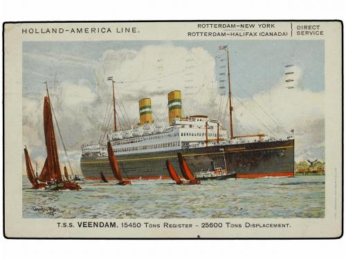 ✉ ESTADOS UNIDOS. 1930. NEW YORK to DENMARK. Postcard franke