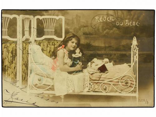 ✉ MEXICO. 1904. MÉXICO a FRANCIA. 1 ctvo. lila y 2 ctvos. ve