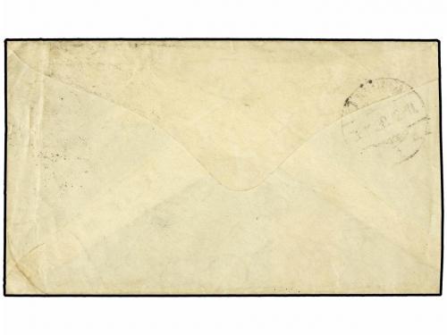 ✉ ALEMANIA. 1898. LONDON to GERMANY. 1 p. rose envelope (red