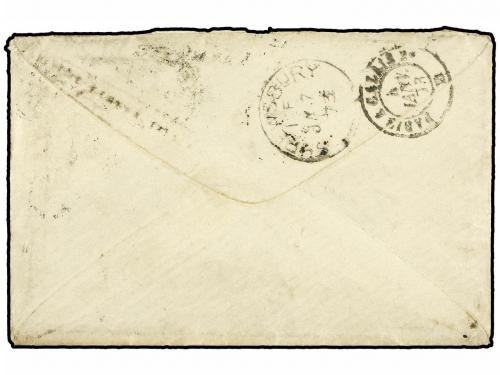 ✉ FRANCIA. Yv. 56. 1873. CANNES to GREAT BRITAIN. 30 cts. br