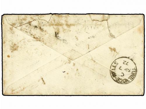 ✉ ESTADOS UNIDOS. 1872. U.S.A. to LONDON. 3 cents green (2) 