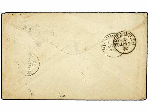 ✉ ESTADOS UNIDOS. 1882. NEW HALIFAX to ENGLAND. 3 cents gree