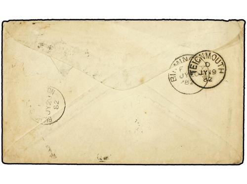 ✉ ESTADOS UNIDOS. 1882. NEW HALIFAX to ENGLAND. 3 cents gree