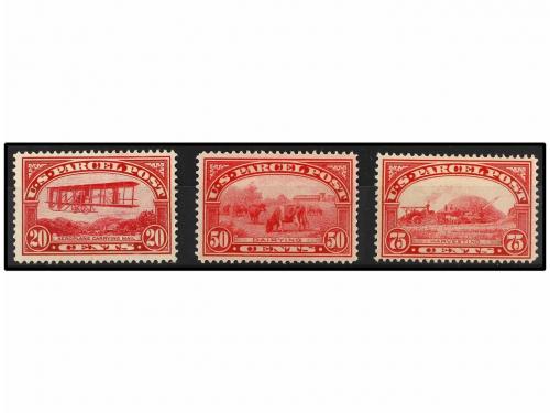 * ESTADOS UNIDOS. Sc. Q9/11. 1913. 20 cents., 50 cents. and 