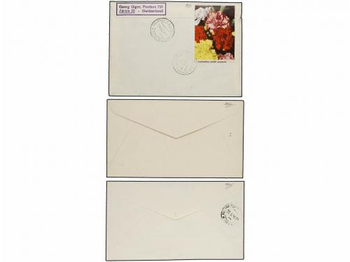 ✉ LIECHTENSTEIN. 1956. THREE different FIRST DAY COVER envel