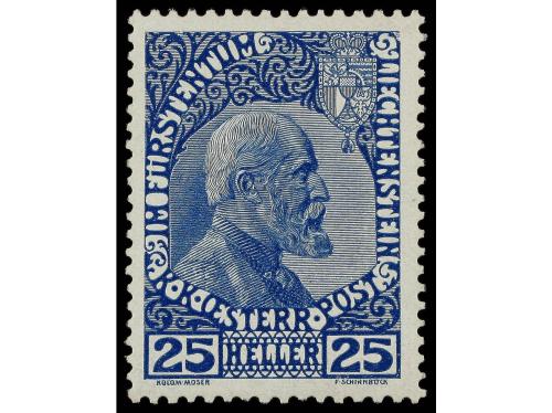 ** LIECHTENSTEIN. Mi. 1/3x. 1912. Complete set, never hinged
