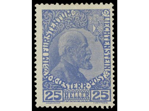 * LIECHTENSTEIN. Mi. 1/3x + 1/3ya+b. 1912. Complete set (nor