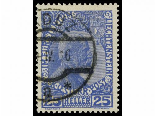 ° LIECHTENSTEIN. Mi. 1/3x, 1/3ya+b. 1912. Complete set (norm