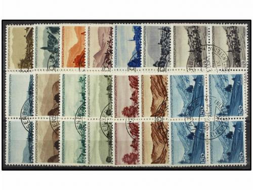 ° LIECHTENSTEIN. Mi. 224/37 (4). 1944. Complete set. Block o