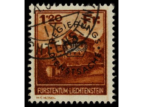 ° LIECHTENSTEIN. Mi. D 9/10. 1933. Complete set. Fine in use