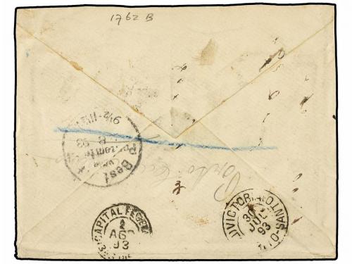 ✉ BRASIL. 1893. BRASIL a ALEMANIA. Entero Postal de 300 reis