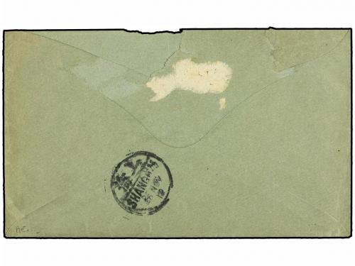 ✉ CHINA. 1914. NANCHANG to SHANGHAI. 1 cent orange (2) and 3