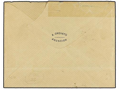 ✉ PARAGUAY. Sc. 12. 1881. ASUNCIÓN a PARAGUARI. 5 ctvos. cas