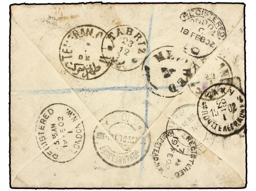 ✉ AFRICA DEL SUR. 1901. Registered cover addressed from JOHA