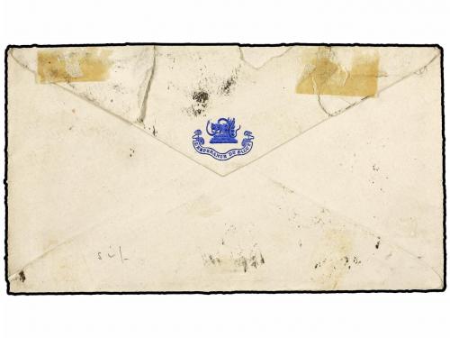 ✉ PORTUGAL: MADEIRA. Af. 18. 1878. FUNCHAL a LONDRES. 50 rei