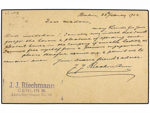 ✉ TAILANDIA. 1894. 4a. carmine on buff postal stationery car