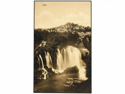 ✉ BOSNIA-HERZEGOVINA. 1915. Postcard to WIEN. JAJCE cds and 
