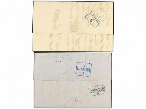 ✉ GRAN BRETAÑA. 1842-52. BRITISH POST OFFICE. CADIZ (Spain).