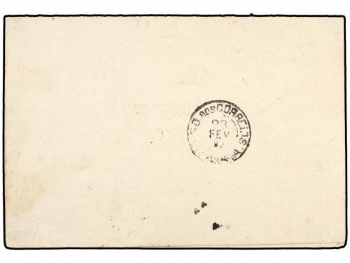 ✉ BRASIL. 1892. PONTA GROSSA a ALEMANIA. 80 + 80 reis amaril