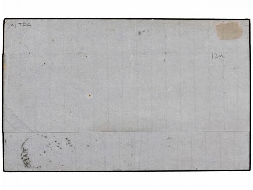 ✉ FILIPINAS. Ed. 20 L. 1872. MANILA a SAN SEBASTIAN. 1 real 