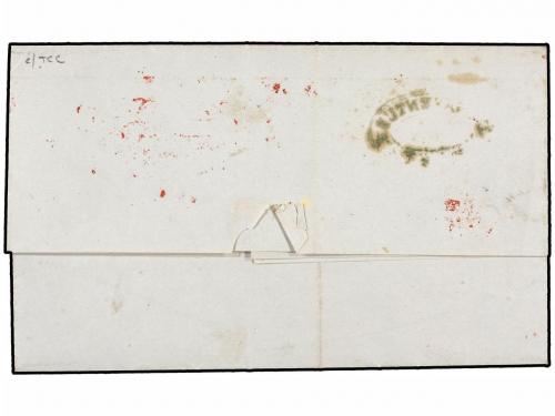 ✉ COLOMBIA. 1853. PARÍS a POPAYAN (Colombia). Encaminada por