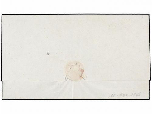 ✉ COLOMBIA. (1840 CA.). Envuelta circulada a BOGOTÁ. Marca R