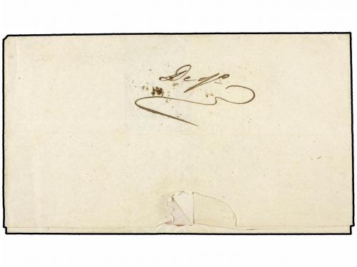 ✉ COLOMBIA. (1840 CA.). Envuelta circulada a BOGOTÁ. Marca T