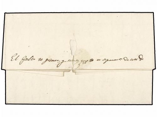 ✉ COLOMBIA. 1825 (15 Abril). STA. MARTA a CARTAGENA. Marca S