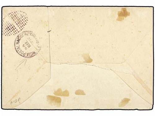 ¿ COLOMBIA. 1902. CALI a PANAMA. Marca NO HAY ESTAMPILLAS y