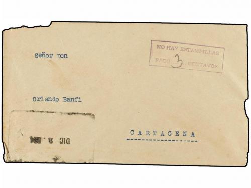 ¿ COLOMBIA. 1900-1930. Conjunto de 15 cartas con marcas NO H