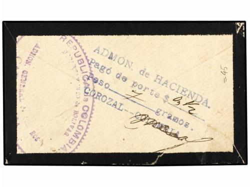 ¿ COLOMBIA. 1900-1930. Conjunto de 15 cartas con marcas NO H