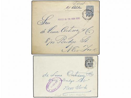 ✉ COLOMBIA. 1912-16. CORREO MARÍTIMO entre COLOMBIA y USA. C