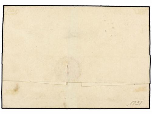 ✉ COLOMBIA. (1830 CA.). Envuelta circulada a POPAYAN. Marca 