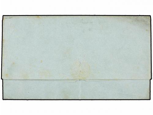 ✉ COLOMBIA. 1846 (14 Julio). PEÑAS BLANCAS a CARTAGO. Marca 