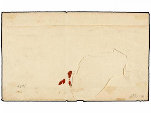 ✉ COLOMBIA. (1835 CA.). Envuelta circulada a POPAYAN. Marca 