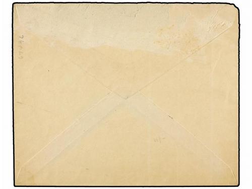 ✉ COLOMBIA. (1914 CA.). Circulada a NEW YORK. 5 cts. azul, m