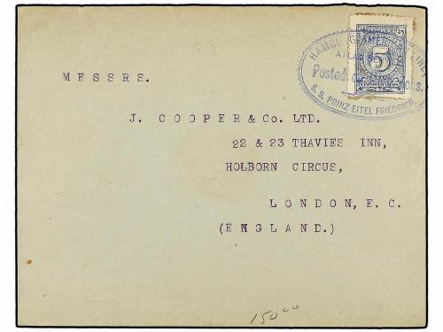 ✉ COLOMBIA. 1907-14. COMPAÑÍA H.A.P.A.G. HAMBURG-AMERIKA LIN