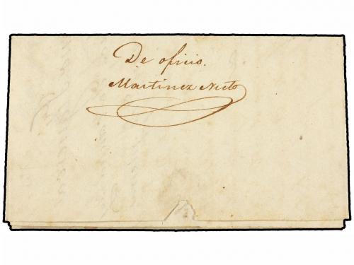 ✉ COLOMBIA. 1843 (7 Junio). BUCARAMANGA a JIRON. Marca BUCAR
