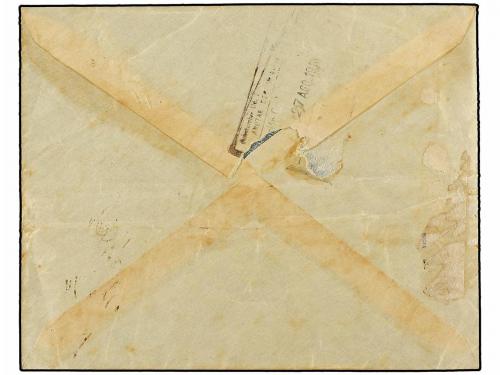 ¿ COLOMBIA. 1913. SAHAGUN a BARRANQUILLA. Marca COLECTURIA D