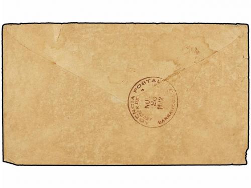 ¿ COLOMBIA. 1912. BOCAS DEL ROSARIO. Manuscrito "Correos Nac