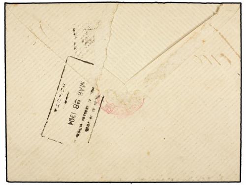 ¿ COLOMBIA. 1904. CHITAGA a BOGOTÁ. Manuscrito "Pago 0,02" y