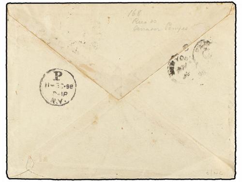 ✉ BRASIL. Sc. 132, 149 (2). 1898. RÍO DE JANEIRO a NEW YORK.