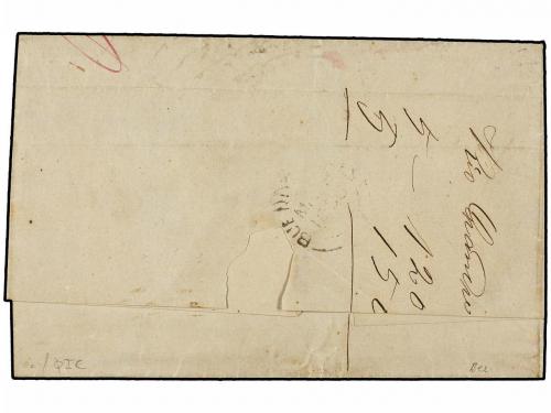 ✉ ARGENTINA. 1856. BUENOS AIRES a RIO GRANDE DO SUL (Brasil)