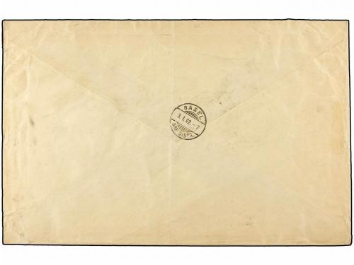 ✉ GUATEMALA. 1901. GUATEMALA a BASILA (Suiza). 25 cts. naran